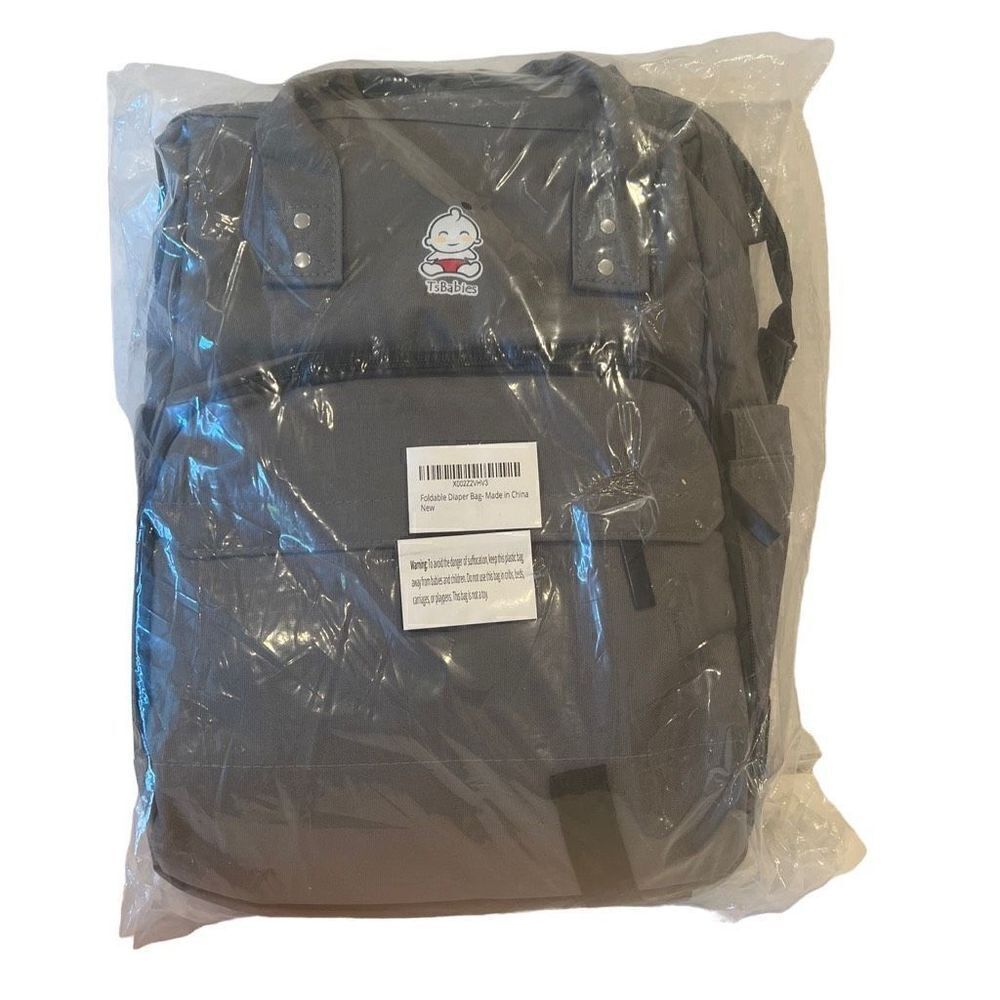 TsBabies Diaper Bag Backpack Gray New